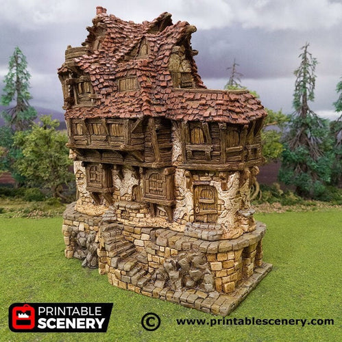 Hagglethorn Tavern - Hagglethorn Hollow Printable Scenery 15mm 20mm 28mm 32mm 37mm Terrain D&D