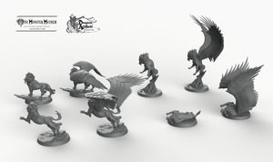 Celestial Lions - Mini Monster Mayhem Wargaming Miniatures Games D&D DnD