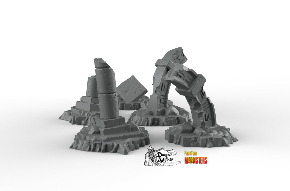 Stargate Ruins - Print Your Monsters Fantastic Plants and Rocks Resin ...