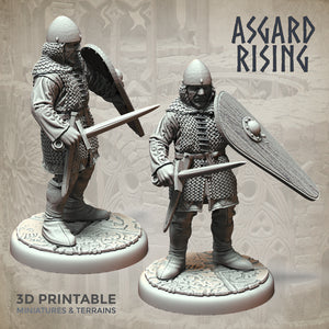 Medieval Soldiers Modular Warband Set - Asgard Rising Miniatures - Wargaming D&D DnD