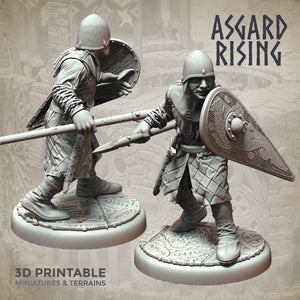 Medieval Soldiers Modular Warband Set - Asgard Rising Miniatures - Wargaming D&D DnD