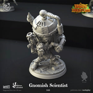 Gnomish Scientist - Insane Inventions - CastNPlay Wargaming D&D DnD