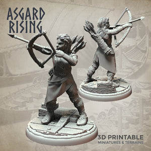 Viking Archers Set  - Asgard Rising Miniatures - Wargaming D&D DnD