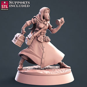 Battlefield Medic Set - STL Miniatures - Wargaming D&D DnD