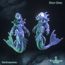 Load image into Gallery viewer, Deep Ones - Dreams of Ryleh  - VoidRealm Minis Wargaming D&amp;D DnD