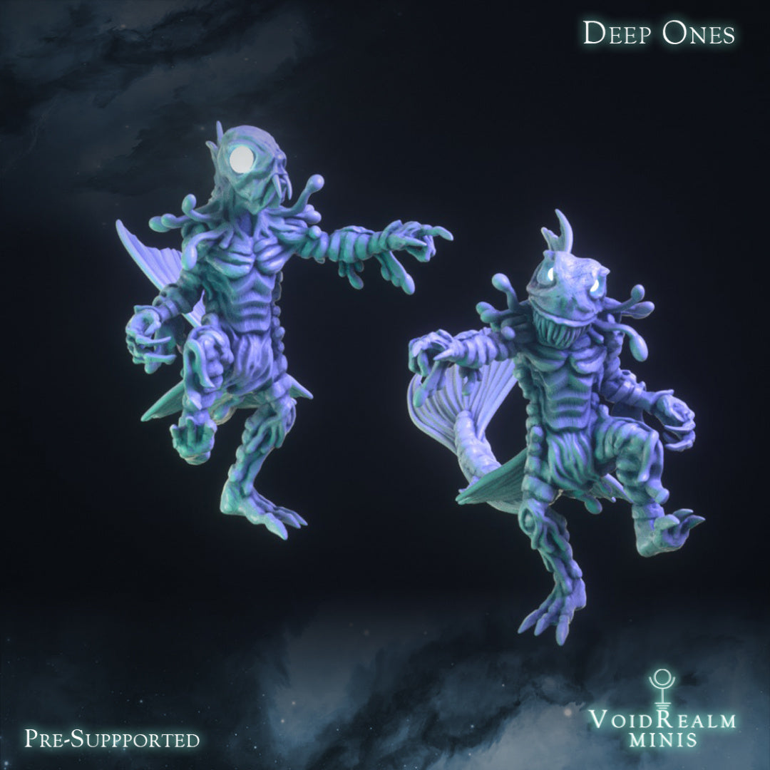 Deep Ones - Dreams of Ryleh  - VoidRealm Minis Wargaming D&D DnD