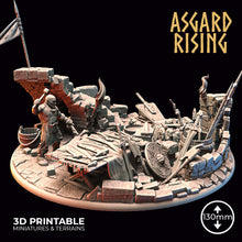 Load image into Gallery viewer, Riddle of Steel Diorama - Asgard Rising - Wargaming D&amp;D DnD